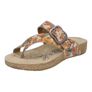 JOSEF SEIBEL TONGA 77 WOMEN’S T-BAR SANDAL, BEIGE, EU 37 (US 6-6.5) MEDIUM